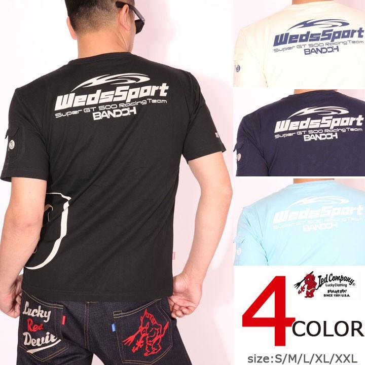 24h限定P最大12倍!5/22pm01:59迄 TEDMAN WedsSport カミナリ コラボ 半袖 Tシャツ WEDSTEE-08 エフ商会 テッドマン｜anch-crash｜02