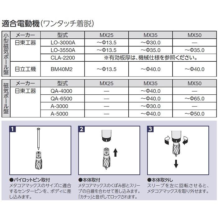 ユニカ ホールソー メタコアマックス35(ワンタッチタイプ)MX35-16.0 超 