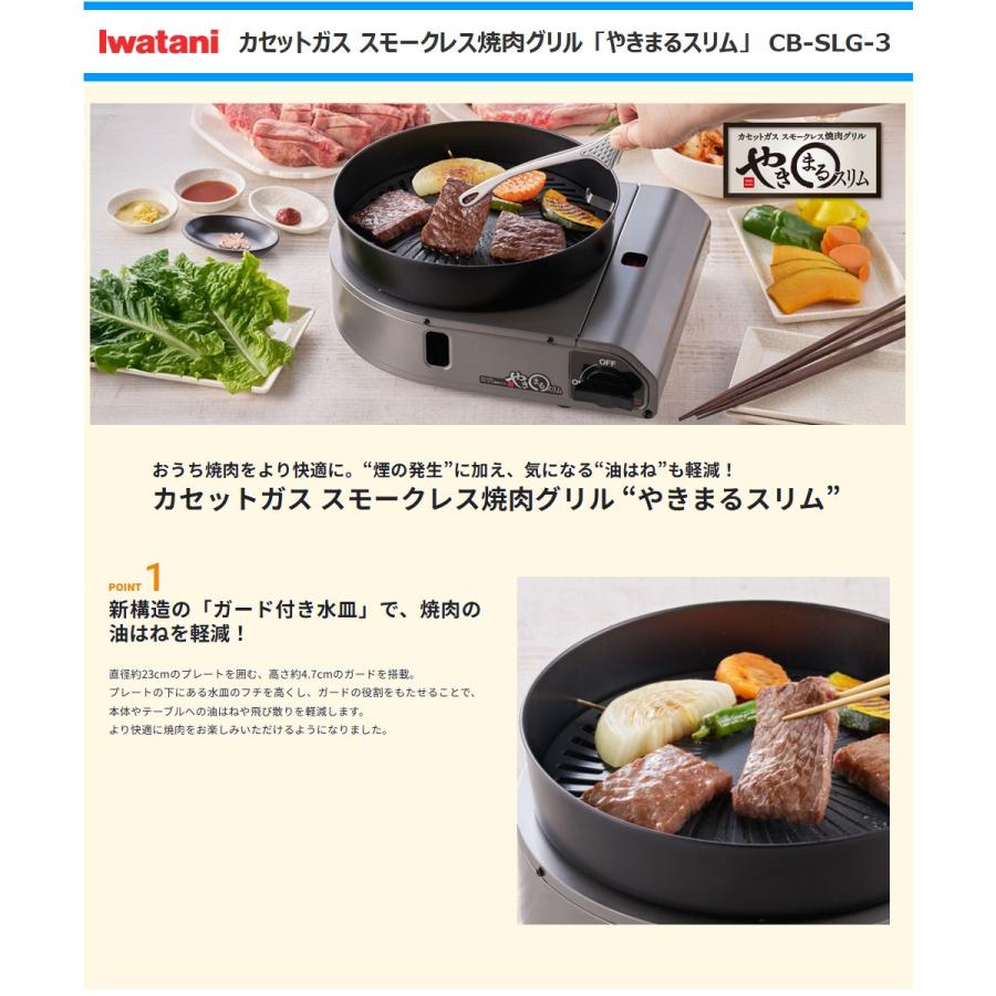 やきまる 岩谷産業 カセットガス スモークレス焼肉グリル やきまる