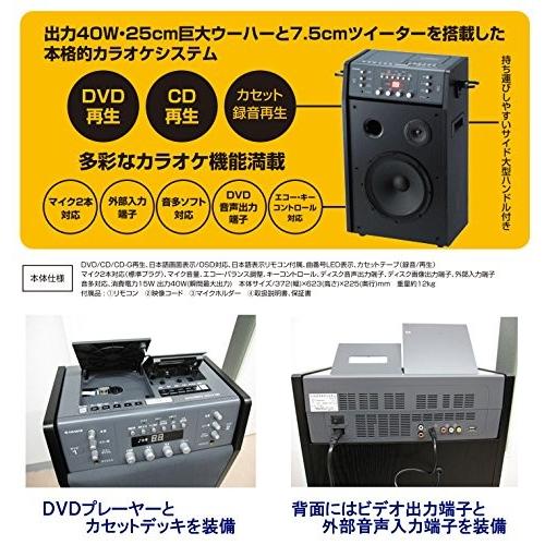 送料無料】ANABAS（アナバス）DVD-K100 DVD/CD/カセット 多機能 