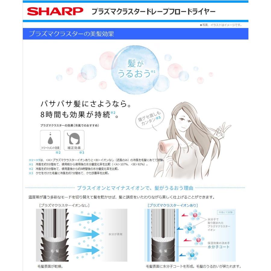 シャープ ドレープフロードライヤー IB-WX2-P プラズマクラスター ドレープフロードライヤー ピンク系 キャメルピンク SHARP｜anchor｜06