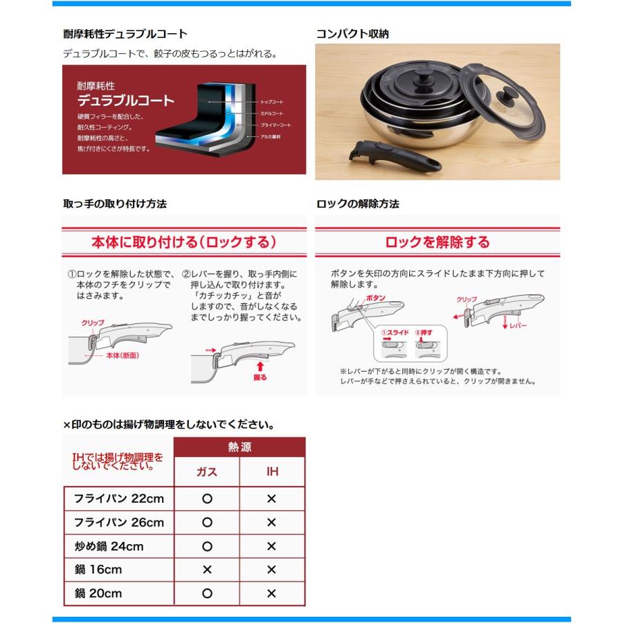 THERMOS（サーモス） IH対応フライパンなべセット KSF-8A-S 取っ手の