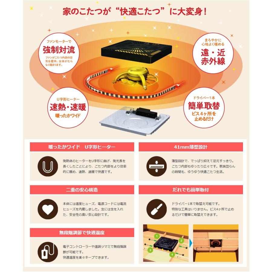 METRO メトロ電気工業 こたつ用取替ヒーター MCU-501E(DKB METRO メトロ電気工業 こたつ用取替ヒーター MCU-501E(DKB