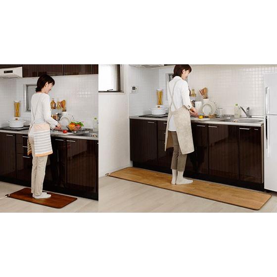 【送料無料】椙山紡織 ホットキッチンマット 45×130cm SB-KM130-D ダークブラウン 送料無料】椙山紡織 (Sugibo) SB-KM130(D) 日本製 ホットキッチン