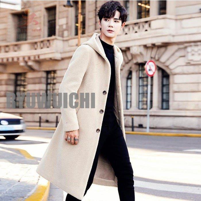 チェスターコート メンズ 大きいサイズ アウター 無地 トレンチコート メンズ ロング丈 通勤 メンズ ポロ衿 帽子付き チェスターコート 大きいサイズ アウター 無地 トレンチコート ロング丈 通勤 ブラック ブルー コーヒー