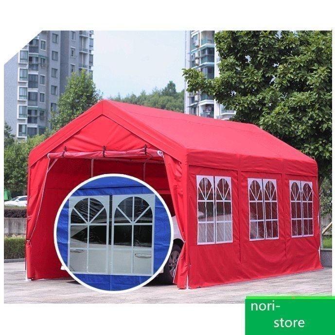 匿名配送 カーポート 駐車場 暴風雨 雪 耐える 家庭用 テント 簡易 屋外のモバイル ストレージテント アウト用品　日よけ 防風 防雨 4.5*2.8M 【FKP1027781199】(35875円)