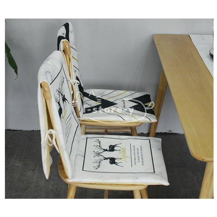 5周年記念イベントが 北欧 高品質 椅子背もたれカバー 椅子クッション2点セット 背部用チェア 椅子カバー チェアクッション パッド 座布団 固定用ひも付き 取り外し可能 洗える Mwh Gov Jm