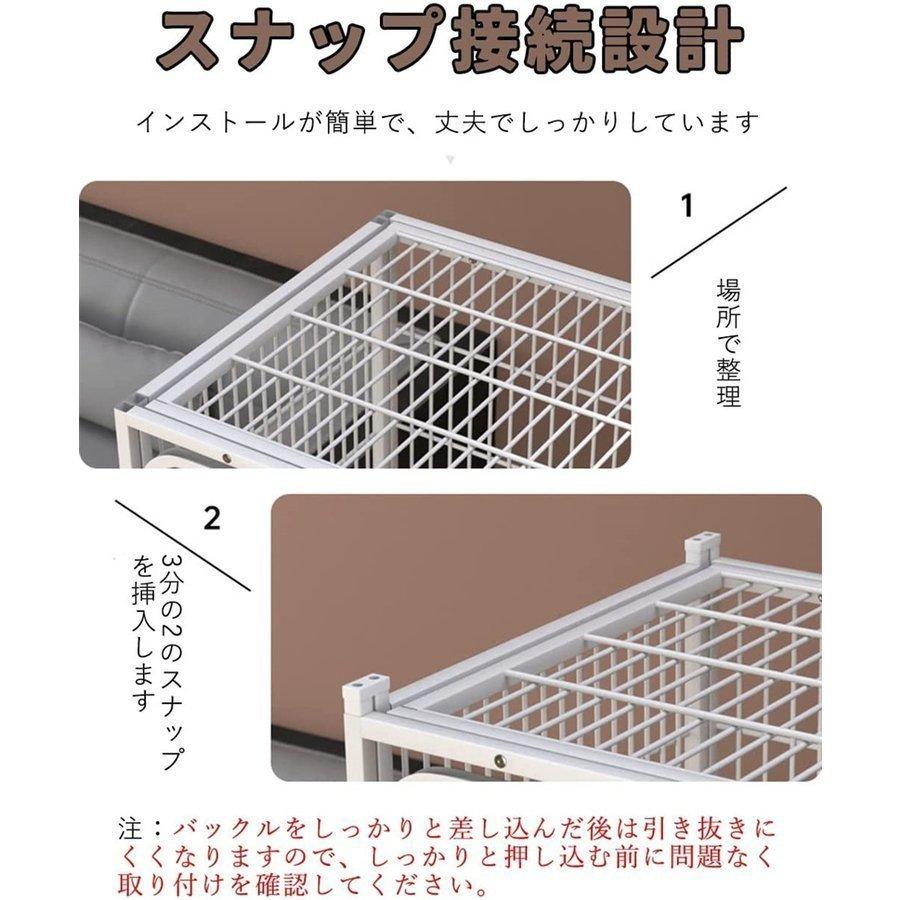 猫ケージ 3段 142*54*130CM キャットケージ 丈夫なうさぎの檻 大型 キャットケージ 小動物ケージ スチール 広々 キャットハウス キャットケージ