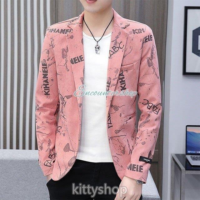 ピンク ジャケット メンズ 春 夏 テーラードジャケット 20代 成人式