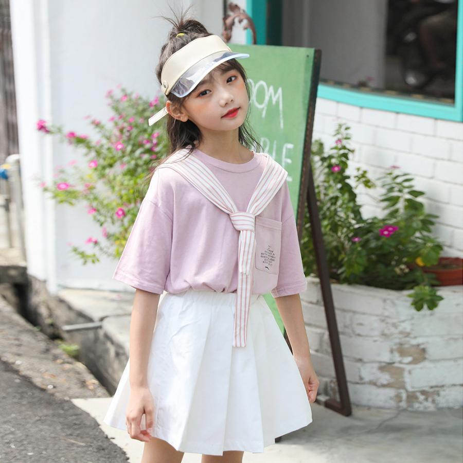 子供服 女の子 夏服 韓国子供服 セットアップ 上下セット 160センチ