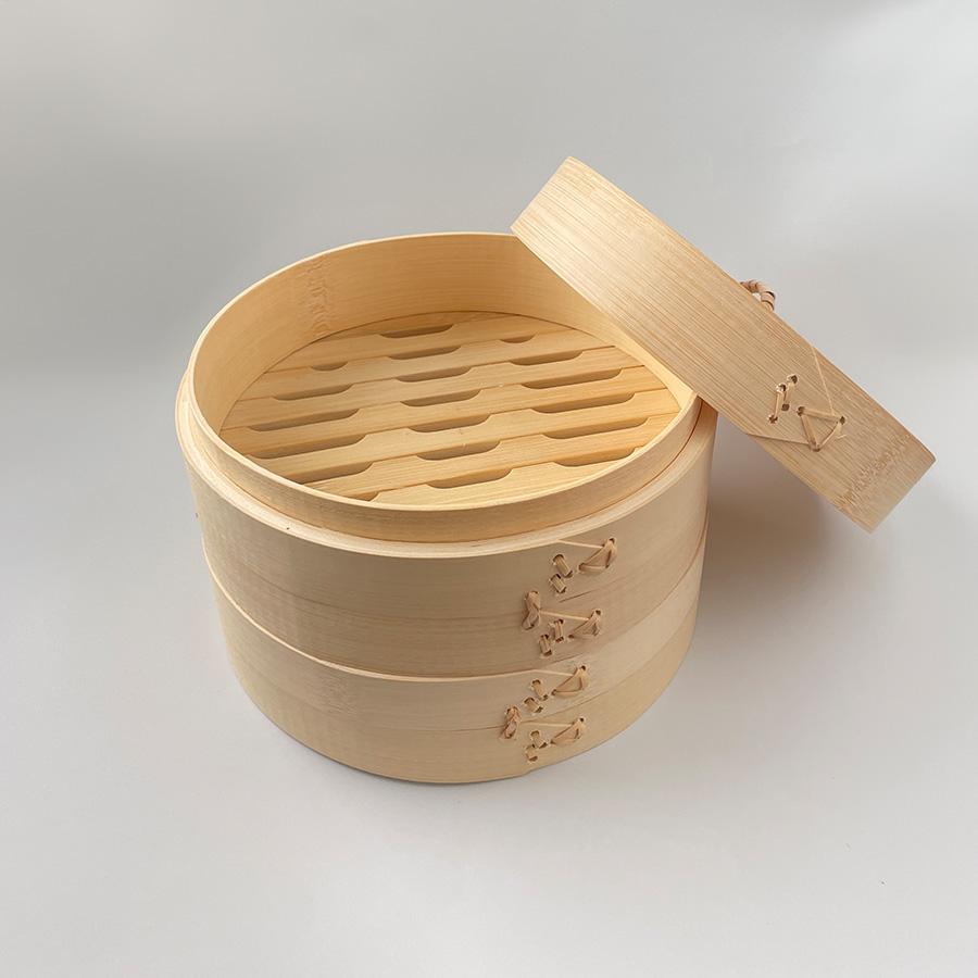 高さがあって使いやすい】 竹せいろ 18cm 21cm 2段 セット 蒸し器 中華