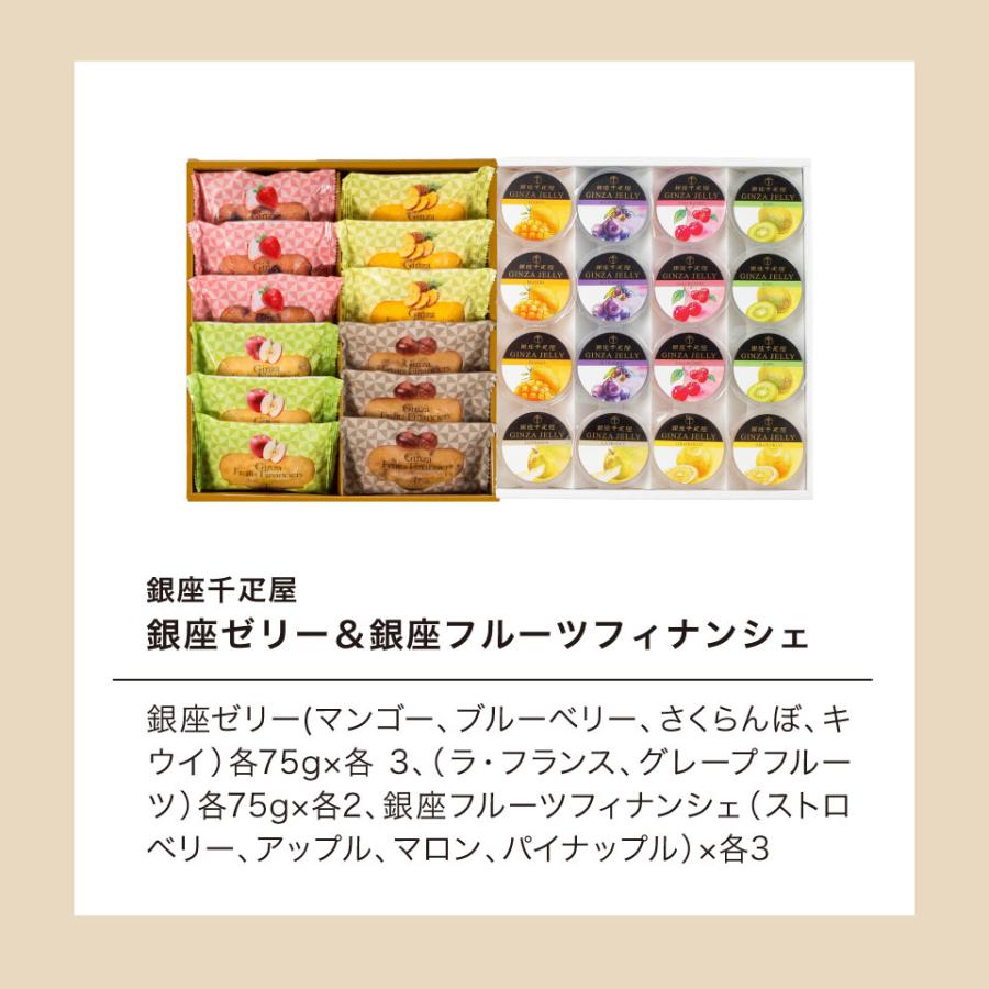 銀座千疋屋 お中元 銀座ゼリー＆銀座フルーツフィナンシェ 千疋屋 お