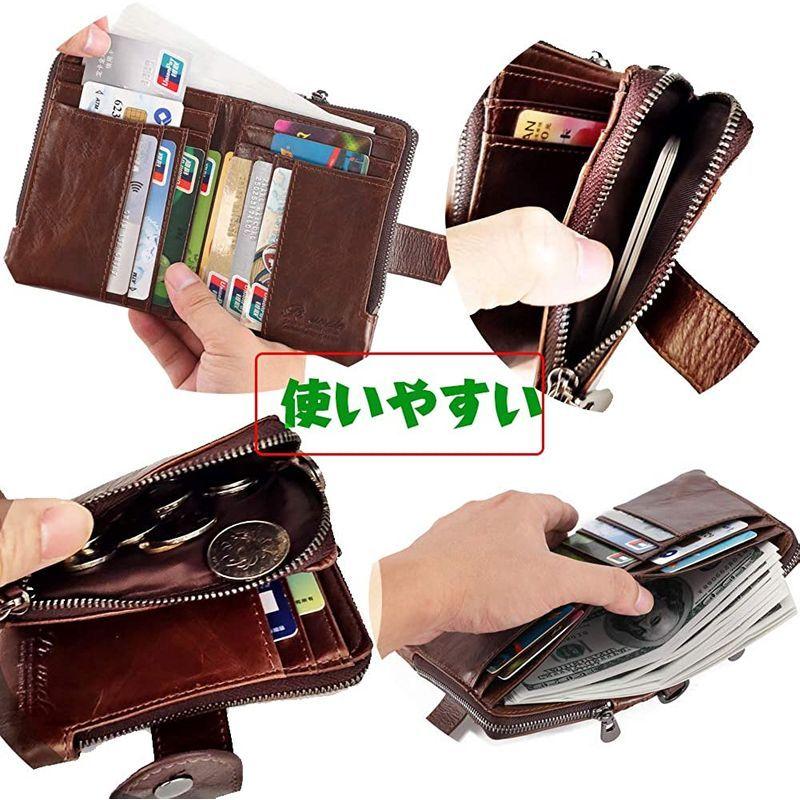 高評価の贈り物 小銭入れあり 革 人気 二つ折り メンズ 財布 折りたたみ財布 Rfid 磁気スキミング カードケース ふたつおり 財布 レディース メンズ その他トップス Www Francaisderome Com