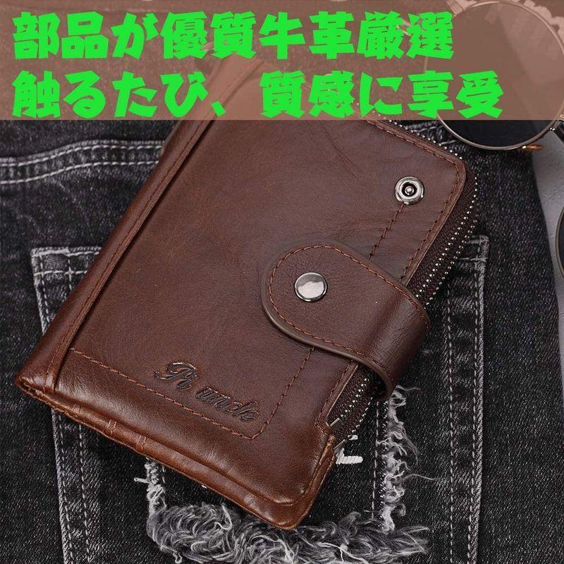 高評価の贈り物 小銭入れあり 革 人気 二つ折り メンズ 財布 折りたたみ財布 Rfid 磁気スキミング カードケース ふたつおり 財布 レディース メンズ その他トップス Www Francaisderome Com