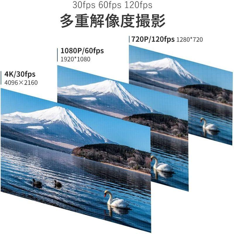 独特な店独特な店Ordro EP6 Plus 4K ビデオカメラ ウェアラブル式