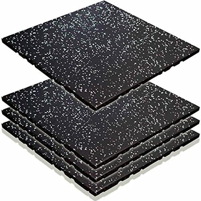 As Known ジム マット フィットネス フロア 50cm mm厚 ゴムマット 4枚セット ギフト プレゼント ご褒美