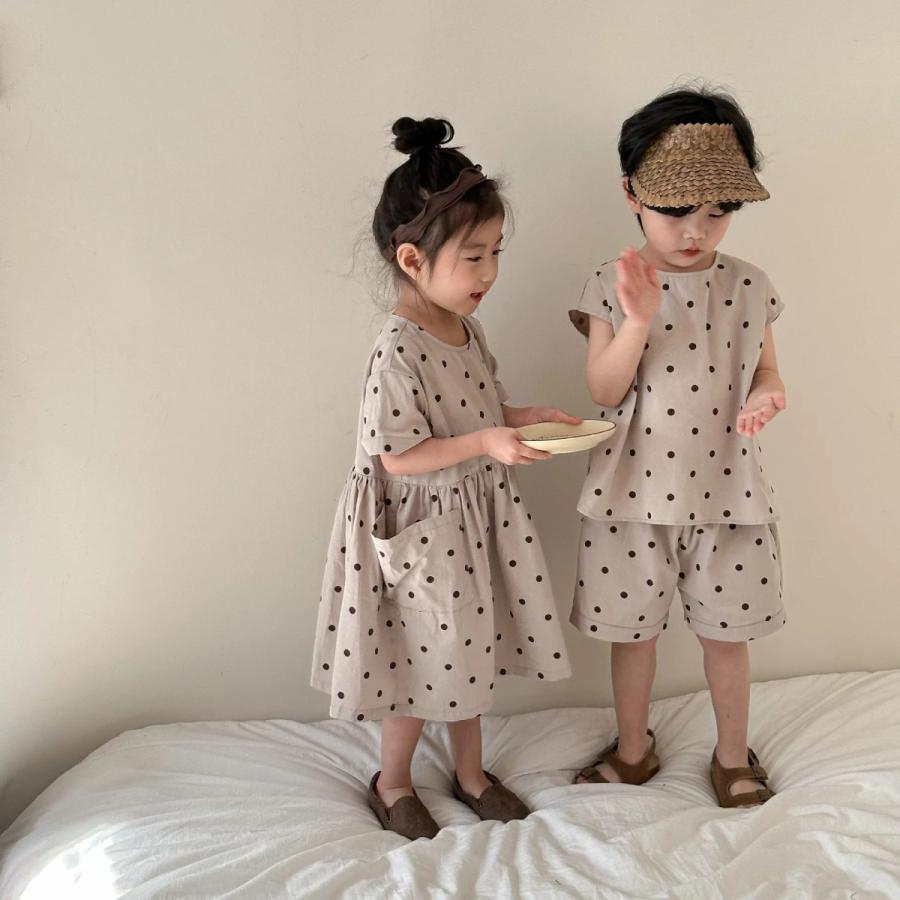 専用　韓国子供服　親子リンク　90サイズ　リネン ef68459f08749a93af9871762e08df