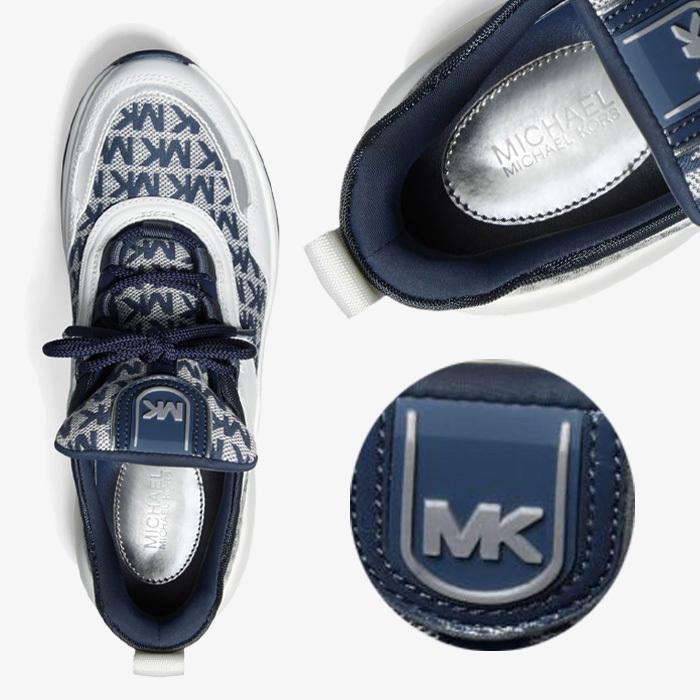 マイケルコース Olympia Logo Jacquard and Leather Trainer オリンピア ロゴ ジャカード スニーカー 厚底 レディース 43S1OLFS2Y US正規品 送料無料 US直輸入 スニーカー マイケルコース Olympia Logo Jacquard and Leather ロゴ ジャカード レディース 43S1OLFS2Y