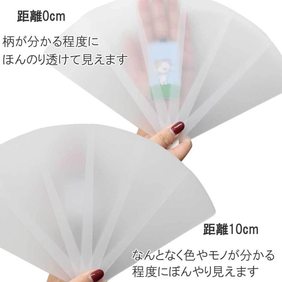 飛沫防止プラスチック扇子 半透明ホワイト : AND M SHOP ヤフー店 