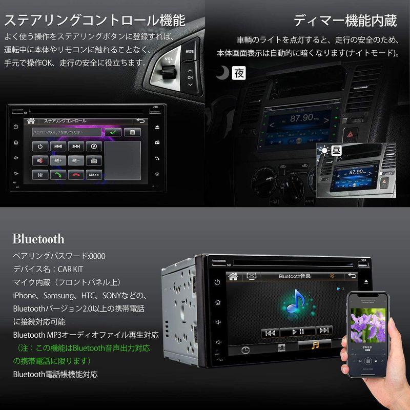 高価値 汎用機 静電式タッチパネル 6 1インチ 2din Dvdプレーヤー カーオーディオ Eonon 800 480p カー 車載カーオーディオ ブルーレイ Dvdプレーヤー Michiganestateplanning Com