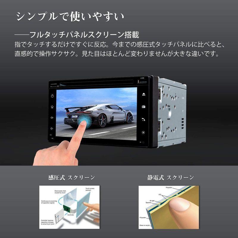 円高還元 汎用機 静電式タッチパネル 6 1インチ 2din Dvdプレーヤー カーオーディオ Eonon 800 480p カー 車載カーオーディオ ブルーレイ Dvdプレーヤー Michiganestateplanning Com