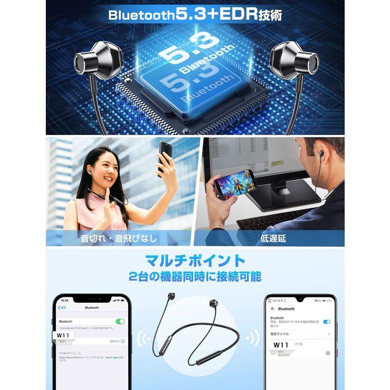 SALE／65%OFF】2023年トップクラス ネックバンド型 bluetooth イヤホンワイヤレスイヤホン 最大20時間再生 bluetooth  100時間待ち イヤホン、ヘッドホン