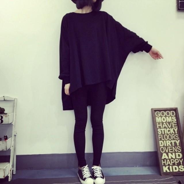 レディース ビッグ ロング Tシャツ ゆるかわ ルーズ シャツ 韓国ファッション 体型カバー 大きめ カジュアル おしゃれ 人気 ゆったり Koab006 And Sherry 通販 Yahoo ショッピング