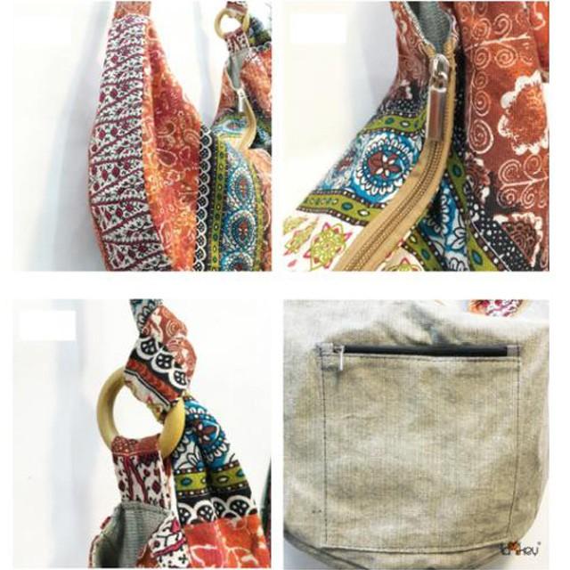 ショルダーバッグ レディース バッグ 斜め掛け 布 エスニック 個性的 アジアン系 かばん カジュアル おしゃれ かわいい Zafa117 And Sherry 通販 Yahoo ショッピング