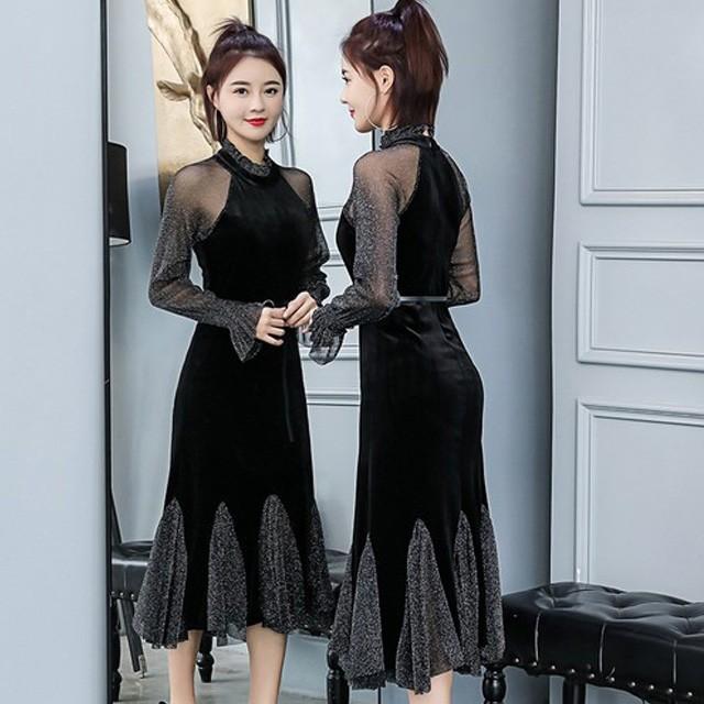 ドレス ワンピース レディース 結婚式 ドレスワンピース 40代 きれいめ 長袖 ロングドレス ロングワンピース ドレスコード 演奏会 キャバ Mサイズ Zbza179 And Sherry 通販 Yahoo ショッピング