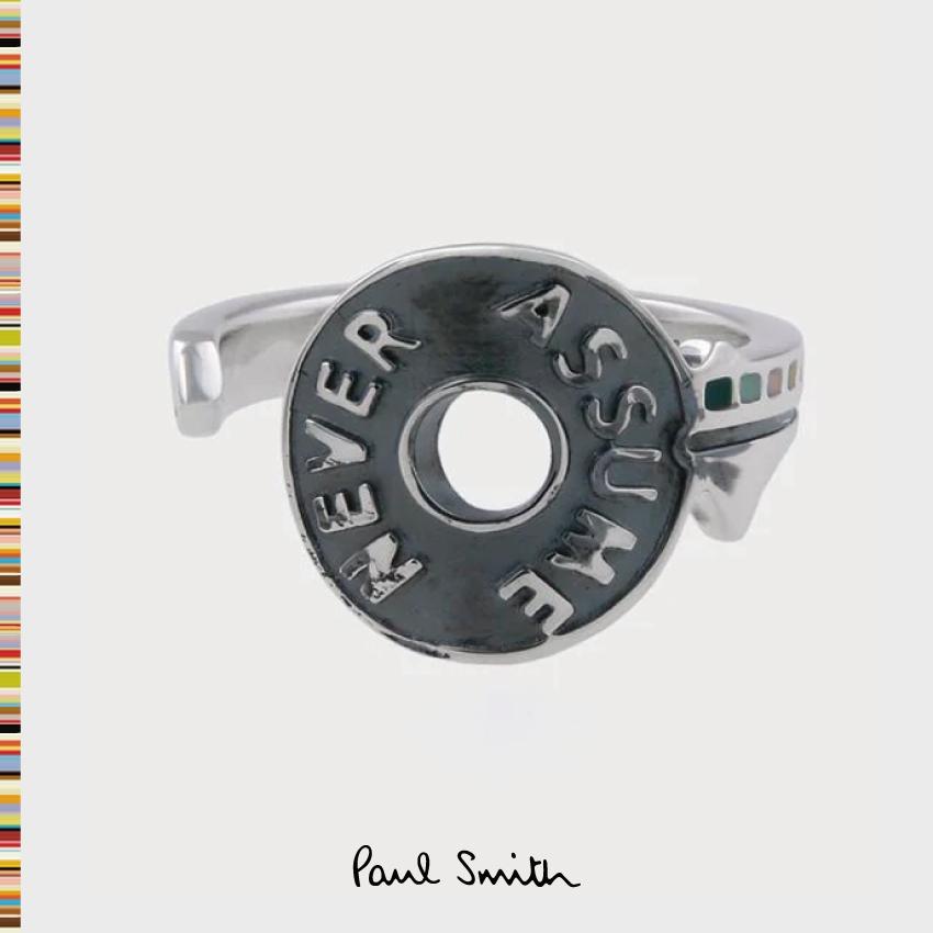 超安い メンズ ファッション ブランド Paul Smith 雑貨 アクセサリー 指輪 Paulsmith ポールスミス ブランド Never Assume キーモチーフ リング 0 メンズアクセサリー Www Gogo Ts Jp