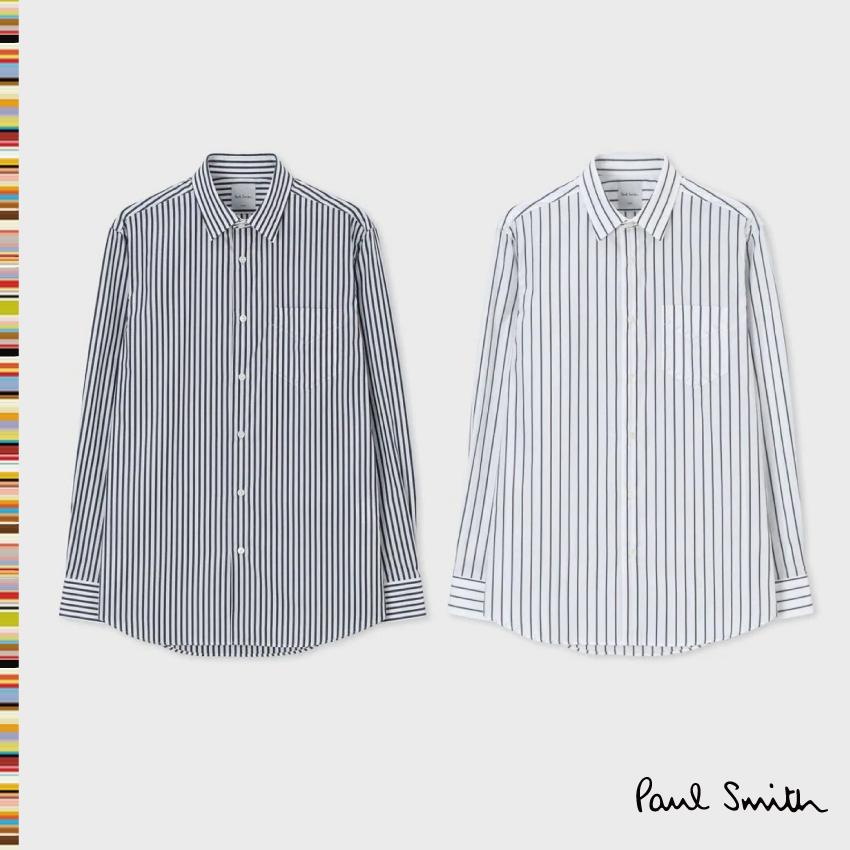 大きな取引 ファッション メンズ ブランド ポールスミス 紳士 おしゃれ シンプル 男性 ドレスシャツ グログランストライプ Paulsmith ブランドシャツ メンズ アパレル Smith Paul シャツ カジュアルシャツ Www Radio10 Sr