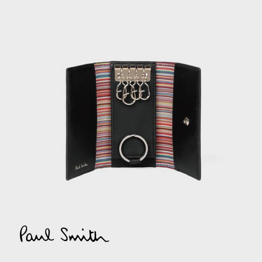 訳あり商品 メンズファッションブランド Paul Smith Paulsmith マルチストライプトリムインサイド キーケース ホールスミス 財布 帽子 ファッション小物 Postetelecom Gouv Cg