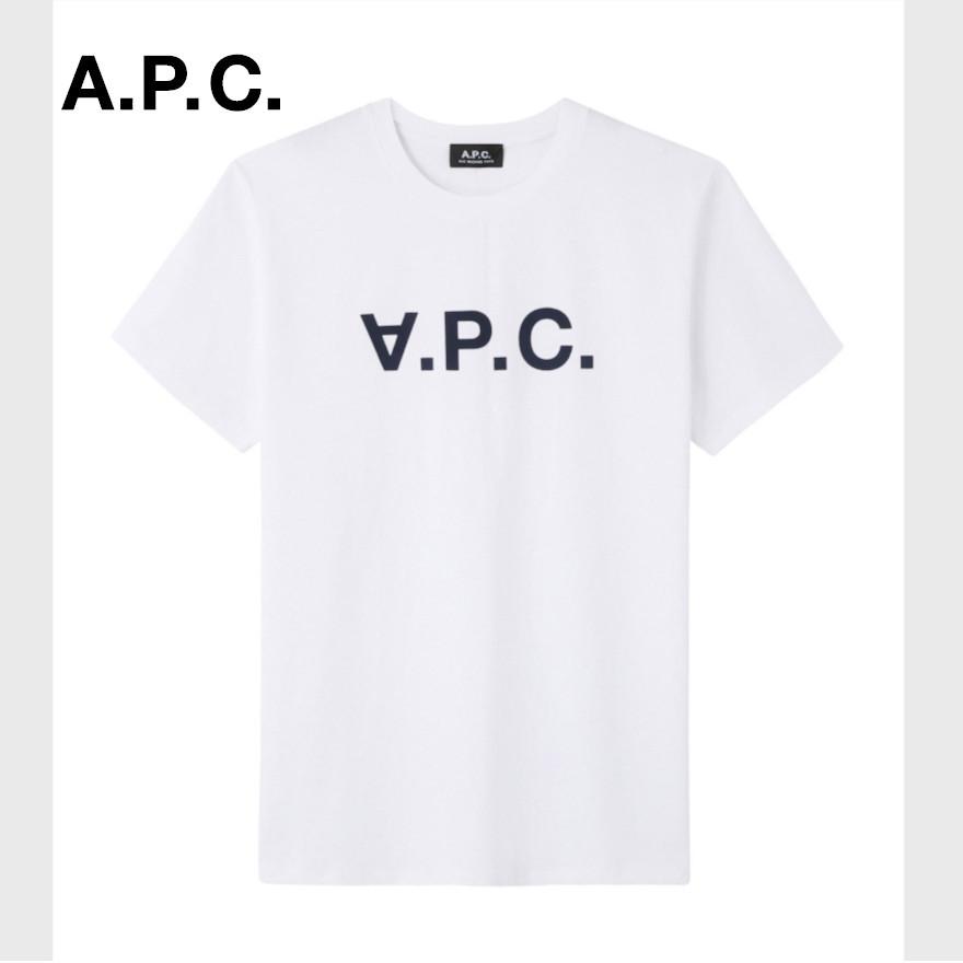 プレゼントにも A P C ファッション Homme Vpc ホワイトtシャツ ホワイトtシャツ 男性 メンズブランド