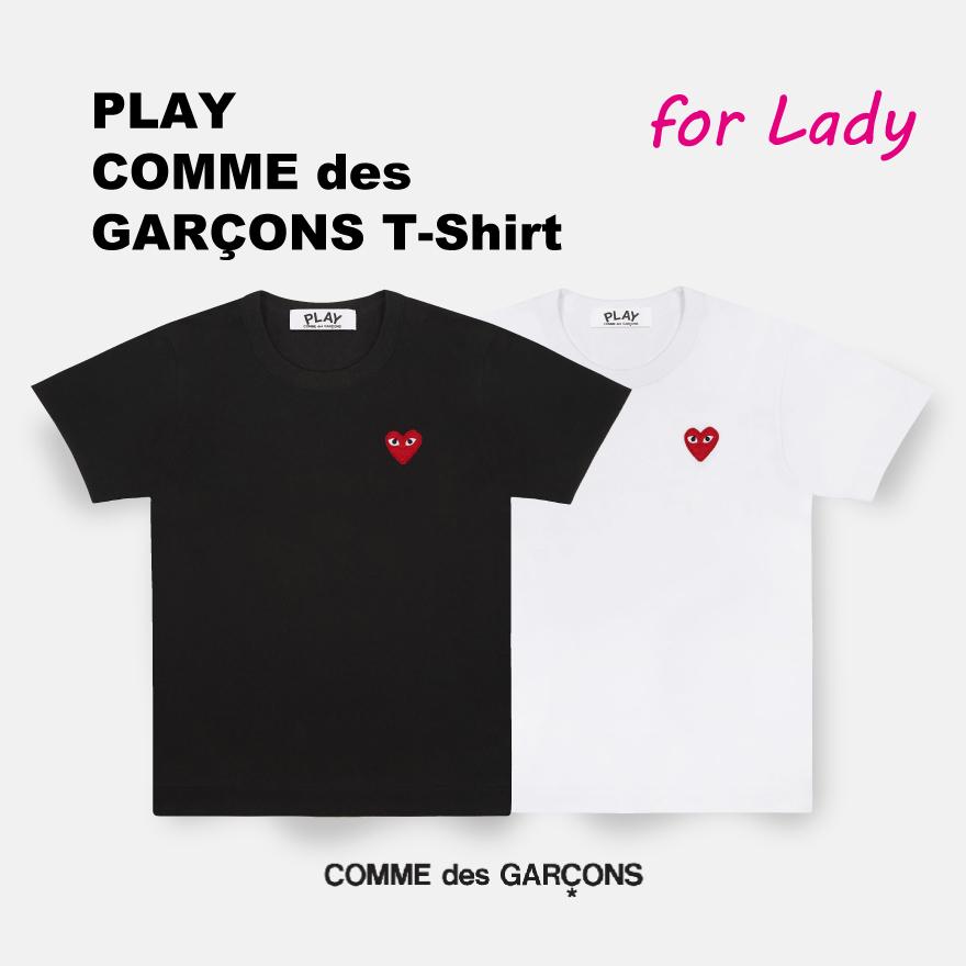 COMME des GARCONS コムデギャルソン レディース Tシャツ PLAY T COMME des GARCONS コムデギャルソン レディース Tシャツ PLAY T
