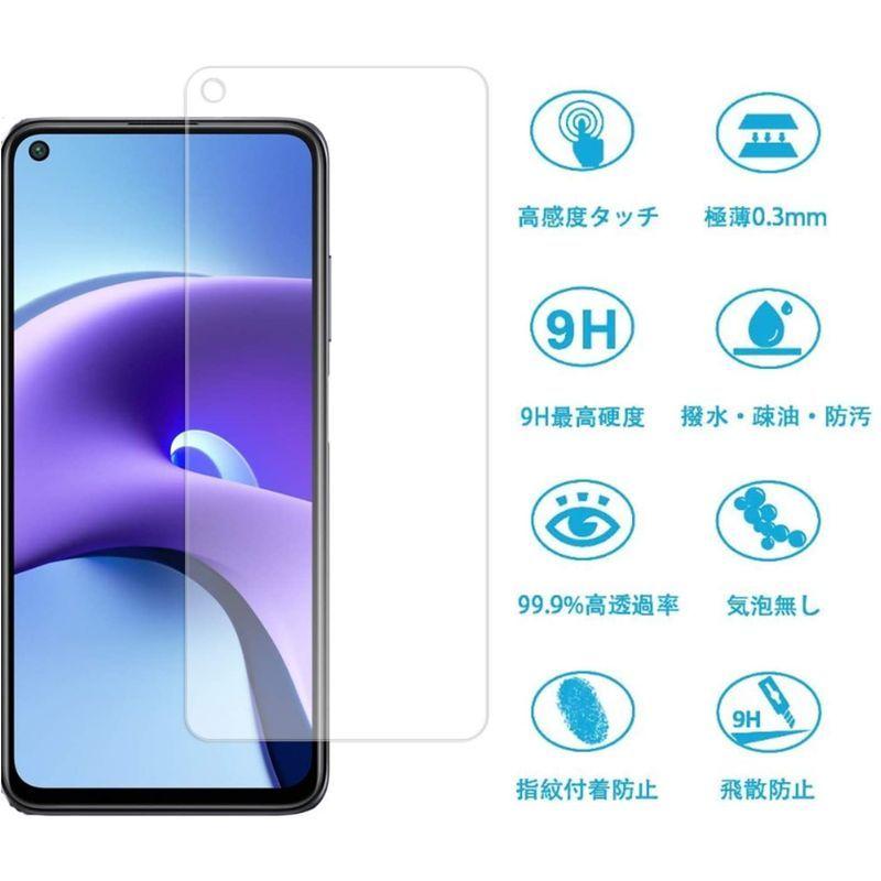 2枚セットkpns 日本素材製 強化ガラス Xiaomi Redmi Note 9t 5g 用 ガラスフィルム 旭硝子製 の強化ガラス カバ 安い割引