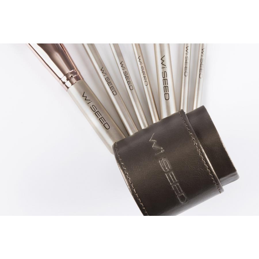 メイクブラシ セット WiSEED スタンドケース ベーシック 7本セット 国内検品 パウダー チーク アイシャドウ アイブロウ リップ 化粧筆 |  | 09