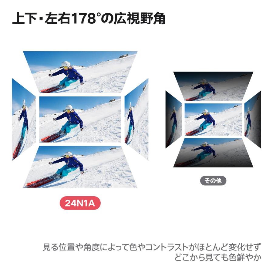 KOORUI モニター 23.8インチ 24N1A 2台セット ディスプレイ VA非 KOORUI モニター 23.8インチ 24N1A 2台セット ディスプレイ VA非