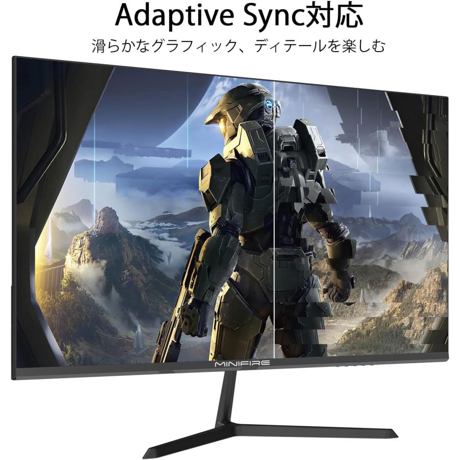 Minifire モニター 24インチ IPS ディスプレイ フルHD HDR10 100Hz 
