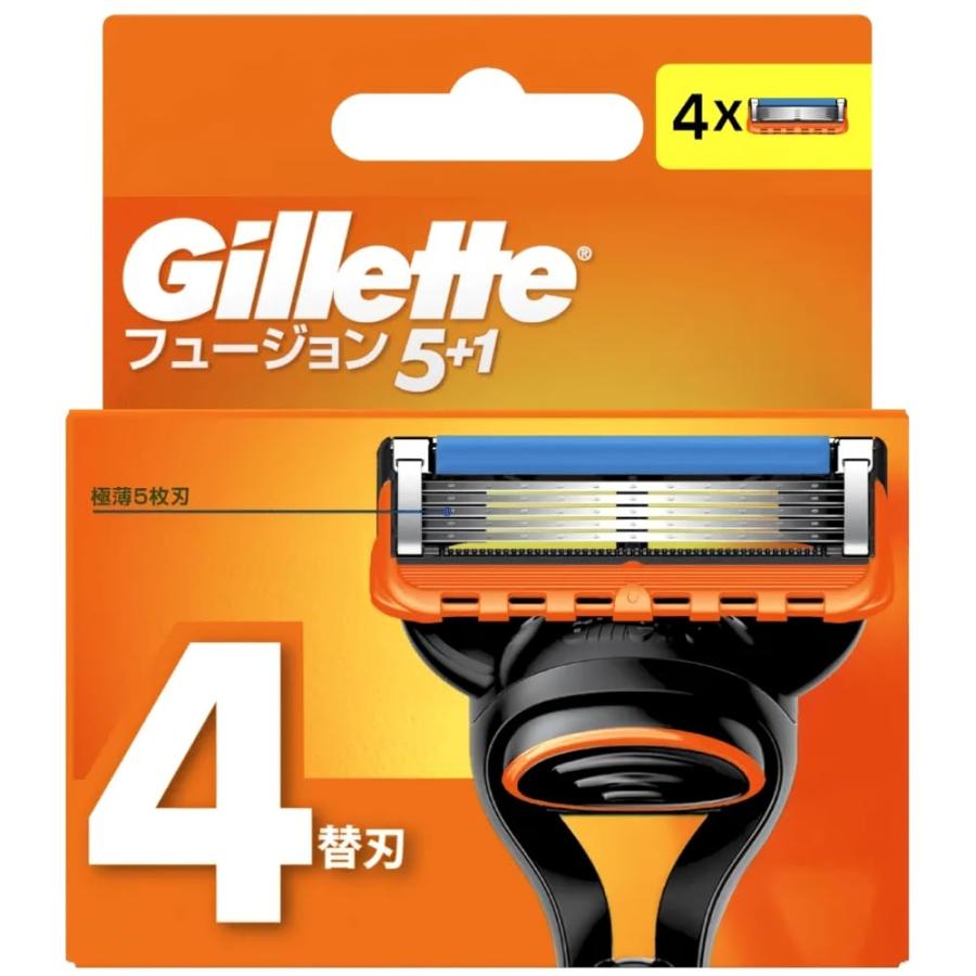 Gillette P&amp;G ジレット フュージョン マニュアル 替刃 4個入 正規品（Yahoo!・ANDANTE Yahoo!ショップ）