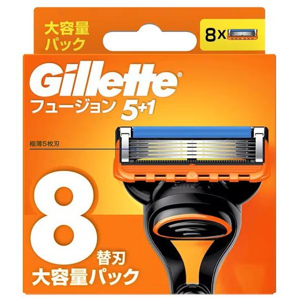 P&G ジレット フュージョン5+1 替刃 8個 Gillette P&G ジレット フュージョン マニュアル 替刃 8個入 正規品