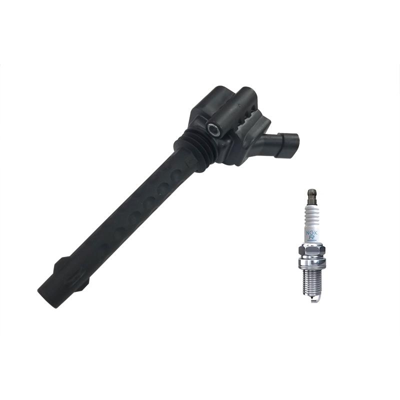 ASSO アバルト 500/595/695 BOSCH製 イグニッションコイル ＋ NGK製 スパークプラグ（IKR9J8） ASSO