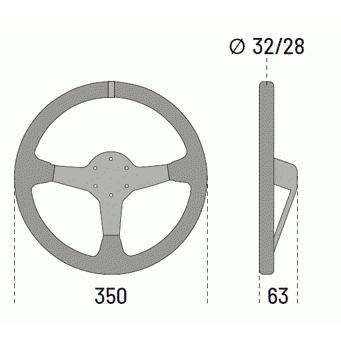 sparco スパルコ(SPARCO) レーシング ステアリング R345 (015R345MSN