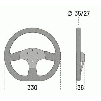 sparco スパルコ(SPARCO) レーシング ステアリング R353 (015R353PSN