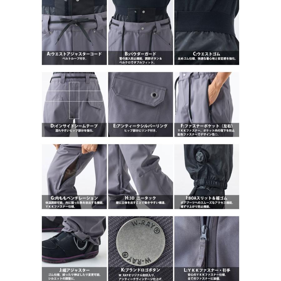 リアリズム スノーボード ウェア メンズ レディース パンツ スノボ