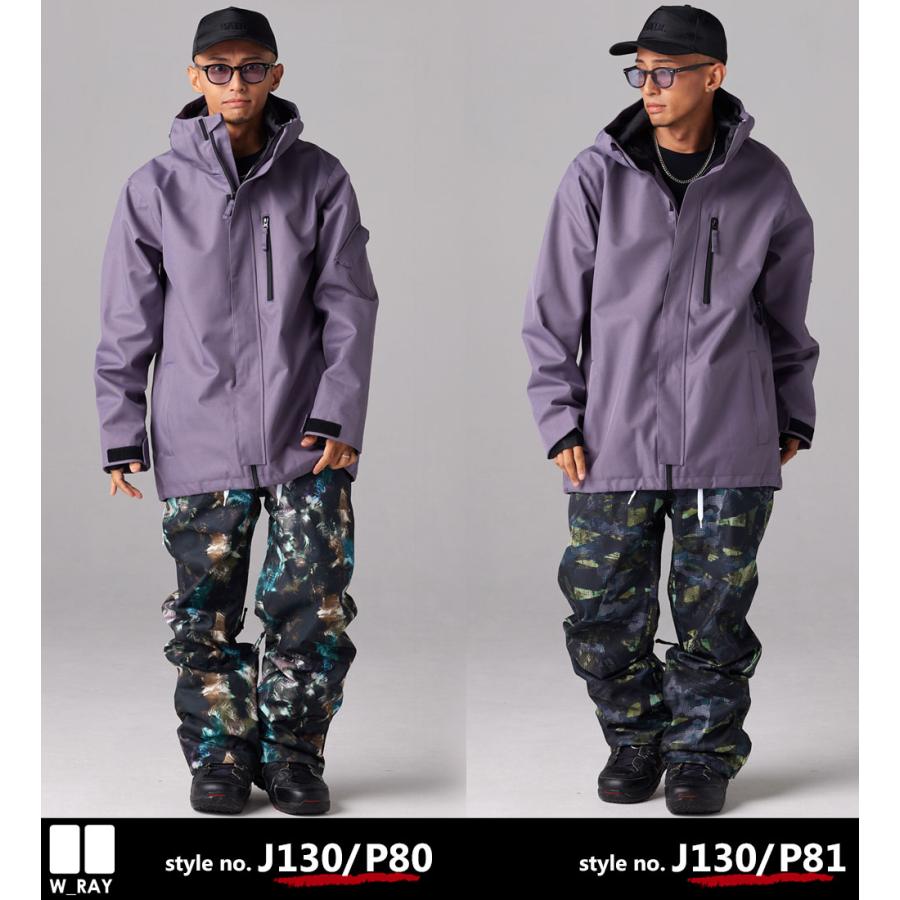 スノーボード ウェア メンズ レディース 上下セット スノボウェア スノーウェア スノボー 2023-2024 ウェア W_RAY ダブルレイ XXS/XS/S/M/L/XL/XXL J130o ウェア