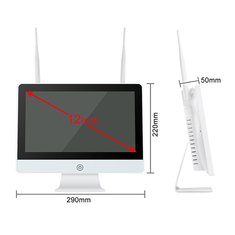 監視カメラ 強化WiFi ワイヤレス 最大16台接続 500万画素 12インチ