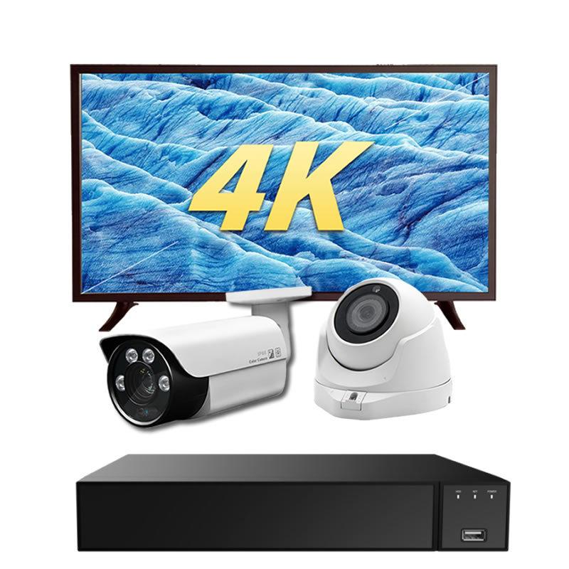 800万画素 防犯カメラ セット カメラ1台 HDD1TB 32インチ 4Kモニター