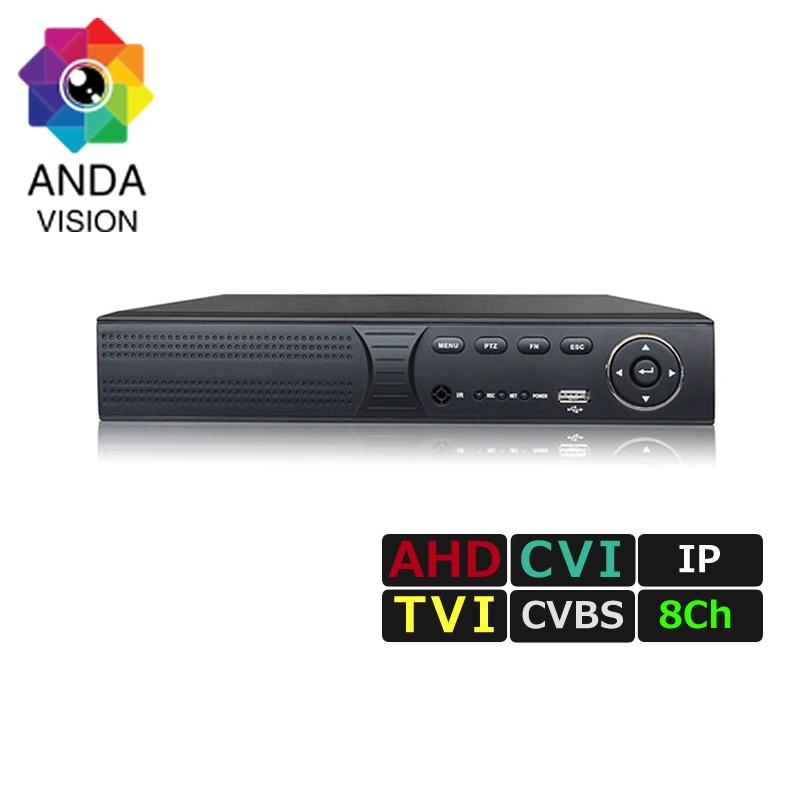 防犯　カメラ　レコーダー　機器 防犯カメラ レコーダー XVR 録画機 AHD/TVI 1080P AV-XVR2108T （2TB