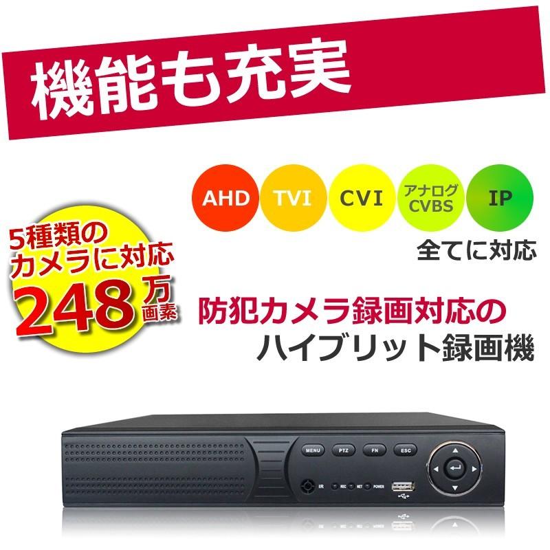防犯カメラ レコーダー XVR 録画機 AHD/TVI 1080P AV-XVR2108T （2TB