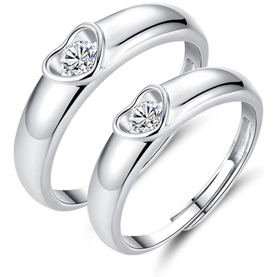 光時工房 春新作の ペアリング カップル 人気 ２個セット シンプル Care フリーサイズ